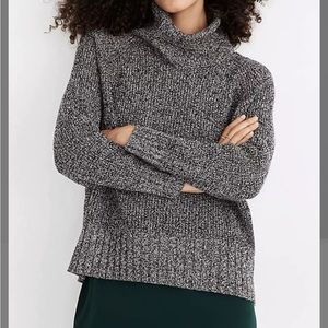 Madewell Eastbrook Turtleneck Cross Back Sweater